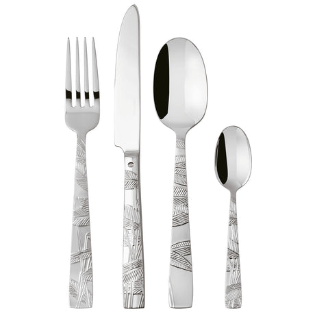 SAMBONET Jungle Servizio Tavola Posate Set 24 Pezzi Acciaio Inox
