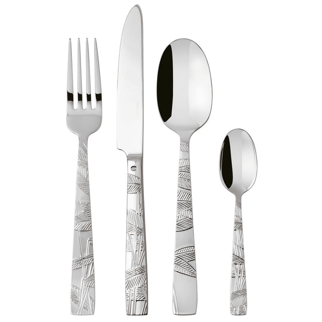 SAMBONET Jungle Servizio Tavola Posate Set 24 Pezzi Acciaio Inox