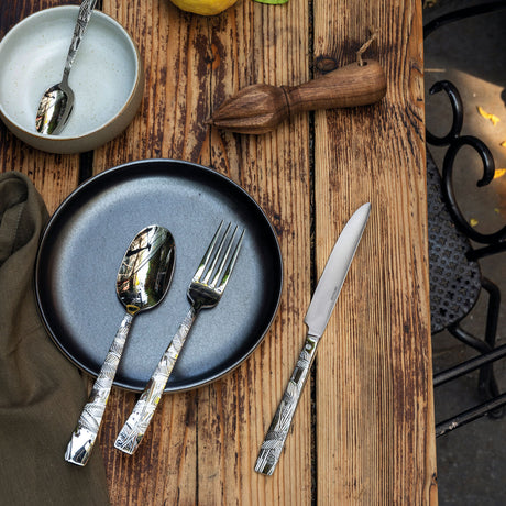 SAMBONET Jungle Servizio Tavola Posate Set 24 Pezzi Acciaio Inox