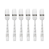 SAMBONET Jungle Posate Forchette Dolce Dessert Set 6 Pezzi Acciaio Inox