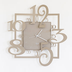 Orologio da parete Amos Arti & Mestieri in metallo beige 40 cm