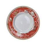 BRANDANI - Servizio Piatti Tavola 18 Pezzi Coraline Porcellana Corallo Marino 51480