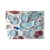 BRANDANI - Vassoio Ovale Marino Reef Celeste Tavola 35x25cm Melamina