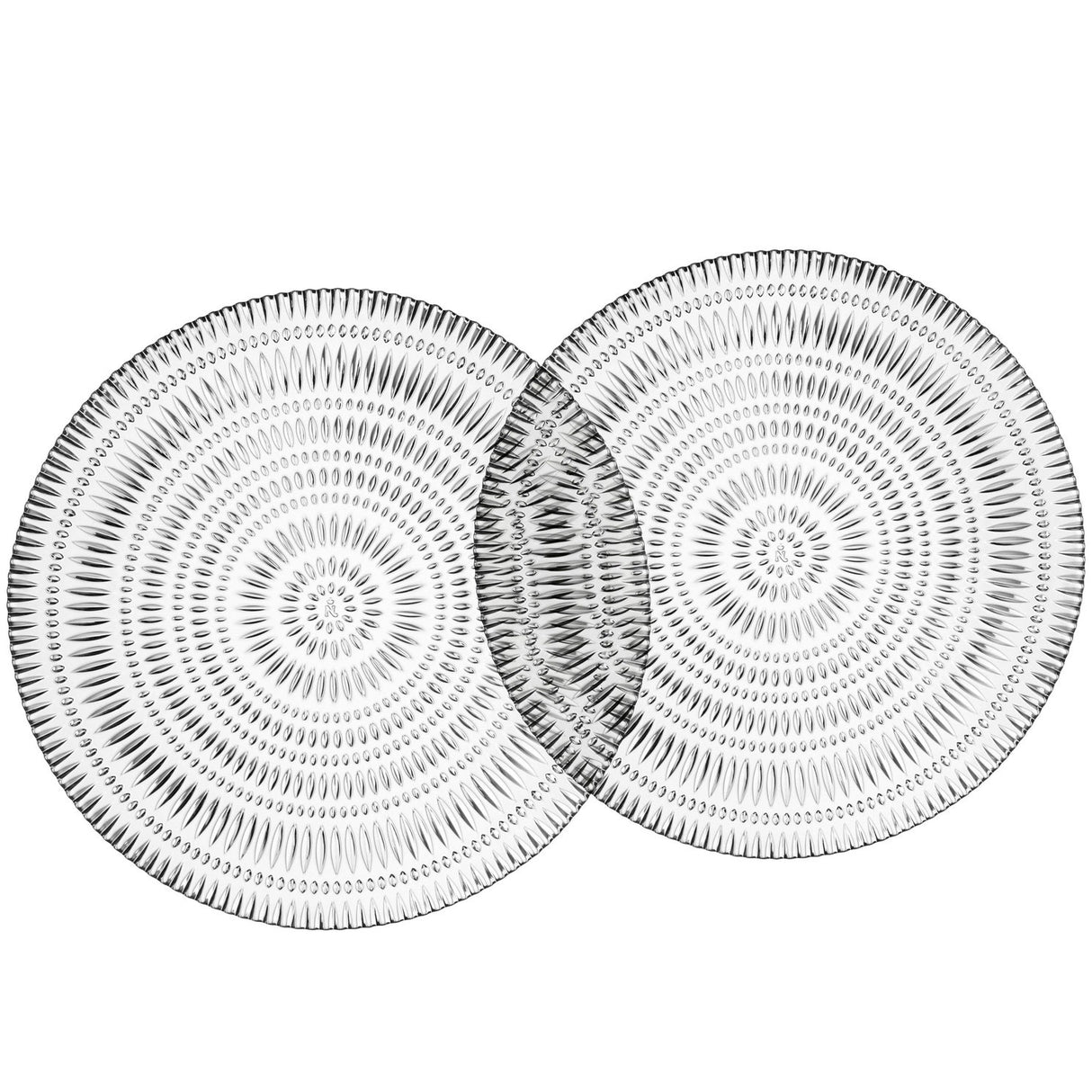 NACHTMANN Ethno Piatto da Portata Sottopiatto Set 2 Pezzi 32cm Cristallo