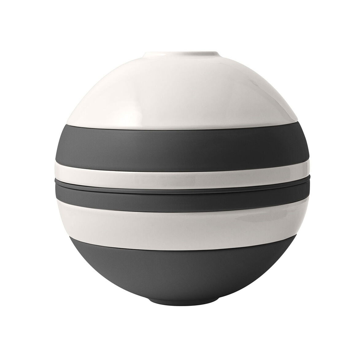 VILLEROY & BOCH Iconic La Boule Servizio Tavola Piatti Porcellana Bianco Nero