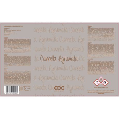 EDG Ricarica Refill Lux Profumatore Diffusore 1 Litro Cannella Agrumata