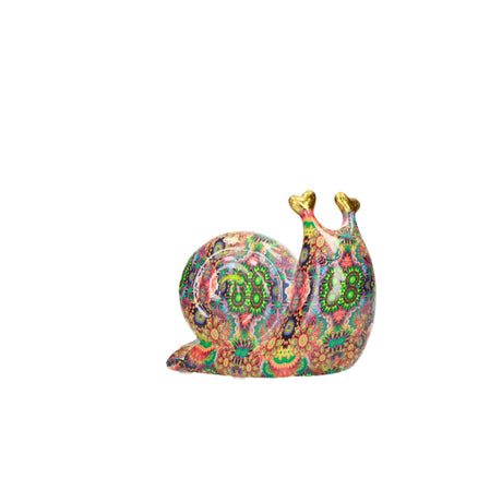 BRANDANI - Salvadanaio Chiocciola Lumaca Portafortuna Dolomite Multicolore 53776