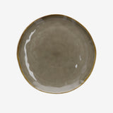 ROSE & TULIPANI - Concerto Piatto Piano Grigio Tortora Stoneware 27 cm