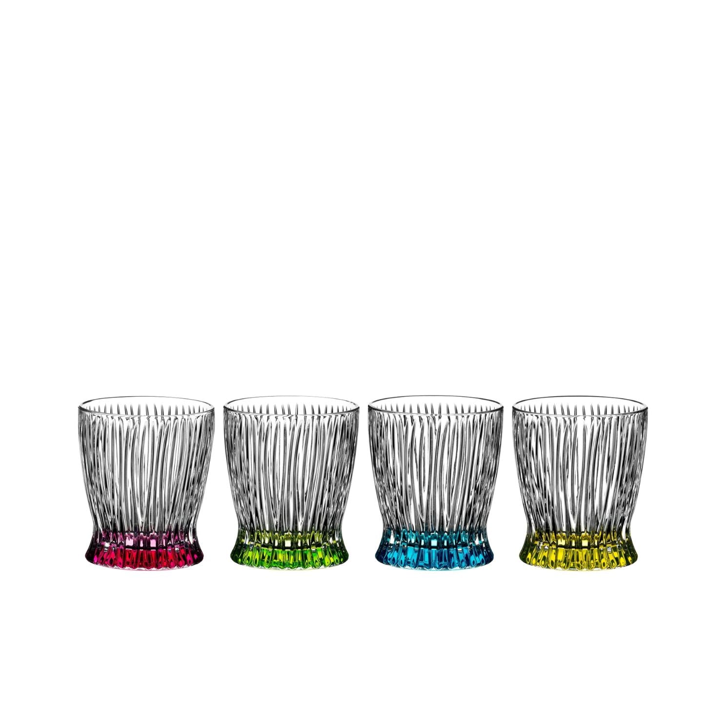 RIEDEL Fire &amp; Ice Tumbler Bicchiere da Whisky Set 4 Pezzi Multicolore 295ml Cristallo