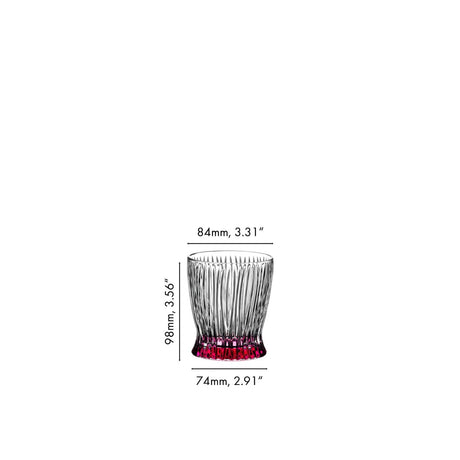 RIEDEL Fire & Ice Tumbler Bicchiere da Whisky Set 4 Pezzi Multicolore 295ml Cristallo