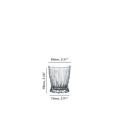 RIEDEL Fire & Ice Tumbler Bicchiere da Whisky Set 2 Pezzi 295ml Cristallo