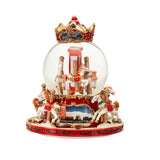 Globo di neve Carosello Noel in poliresina con carillon 19 cm