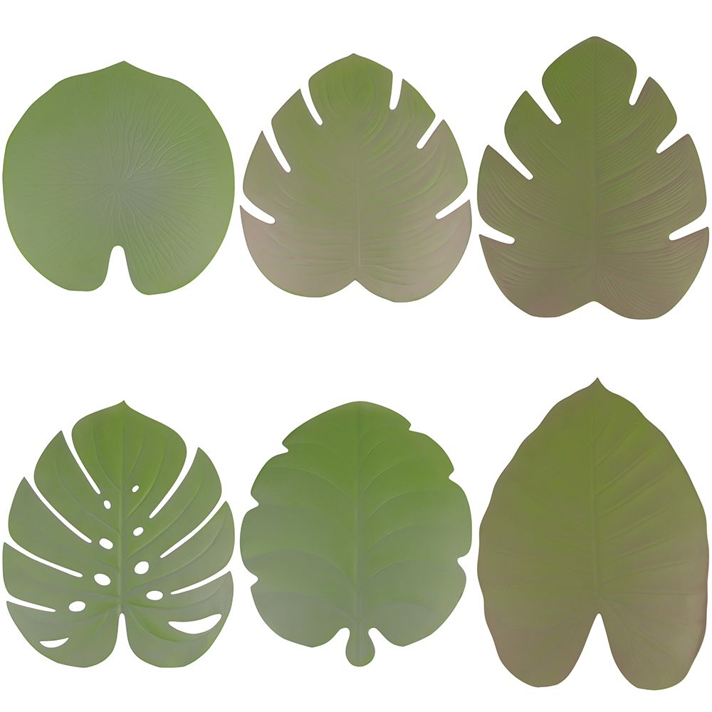 VILLA D'ESTE HOME TIVOLI Jungle Tovaglietta Tropicale Set 6 Pezzi Verde Plastica EVA
