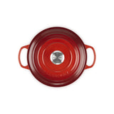 LE CREUSET Cocotte Rotonda Evolution 24cm Ciliegia Ghisa Vetrificata