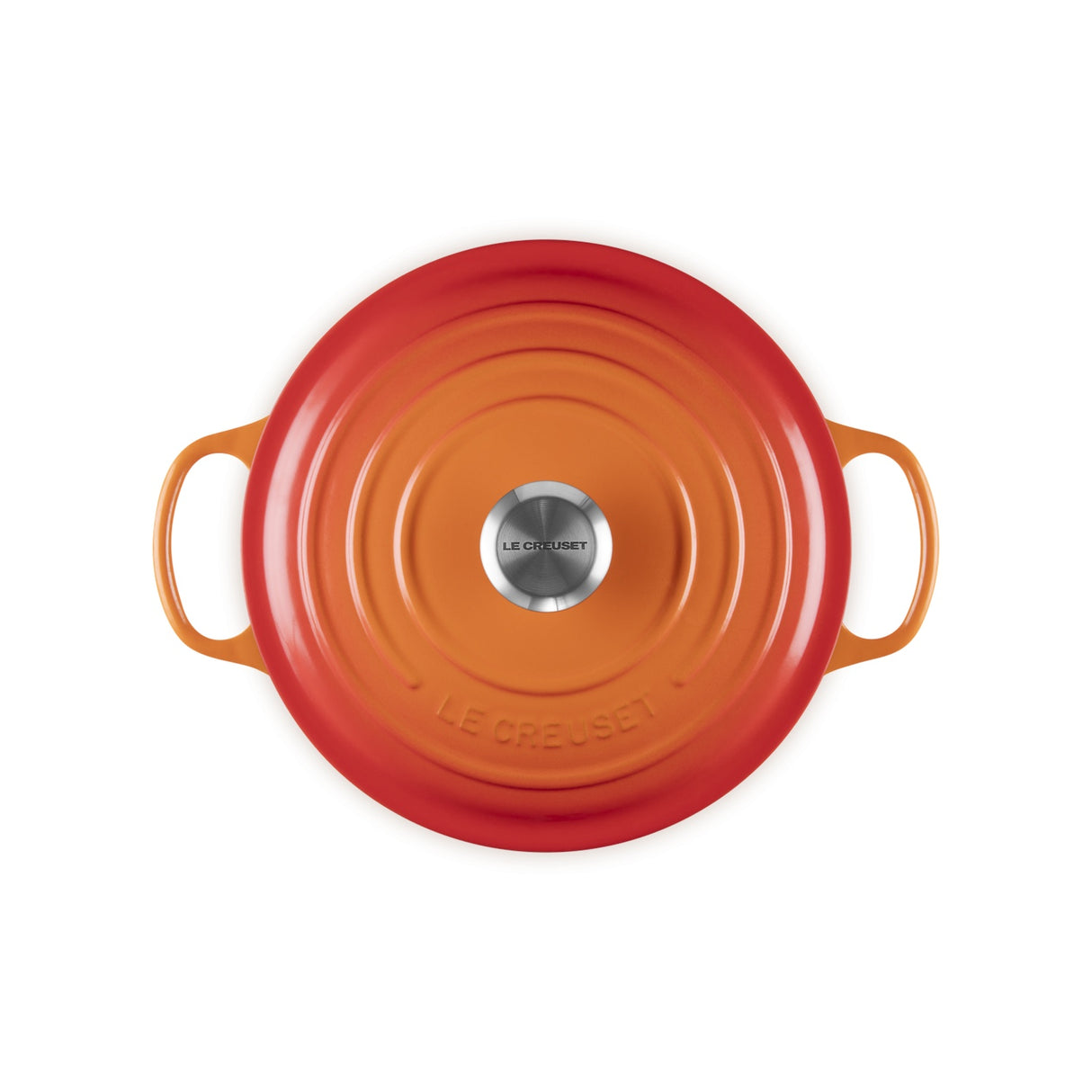 LE CREUSET Cocotte Rotonda Evolution 26cm Arancio Ghisa Vetrificata