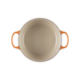 LE CREUSET Cocotte Rotonda Evolution 26cm Arancio Ghisa Vetrificata