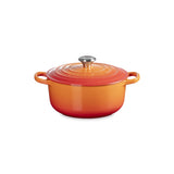 LE CREUSET Cocotte Rotonda Evolution 20cm Arancio Ghisa Vetrificata