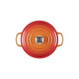LE CREUSET Cocotte Rotonda Evolution 20cm Arancio Ghisa Vetrificata