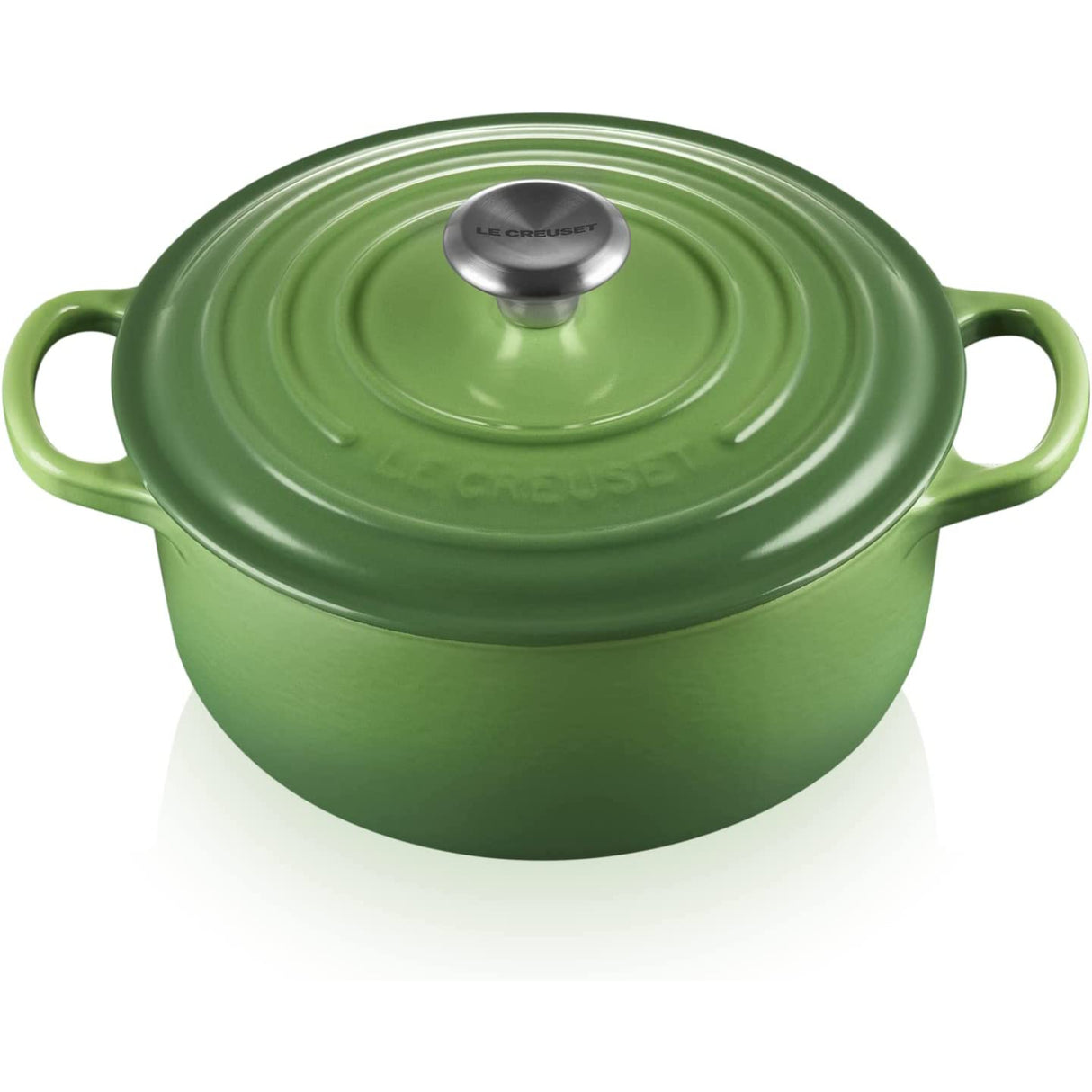 LE CREUSET Cocotte Rotonda Evolution 20cm Verde Bamboo Ghisa Vetrificata
