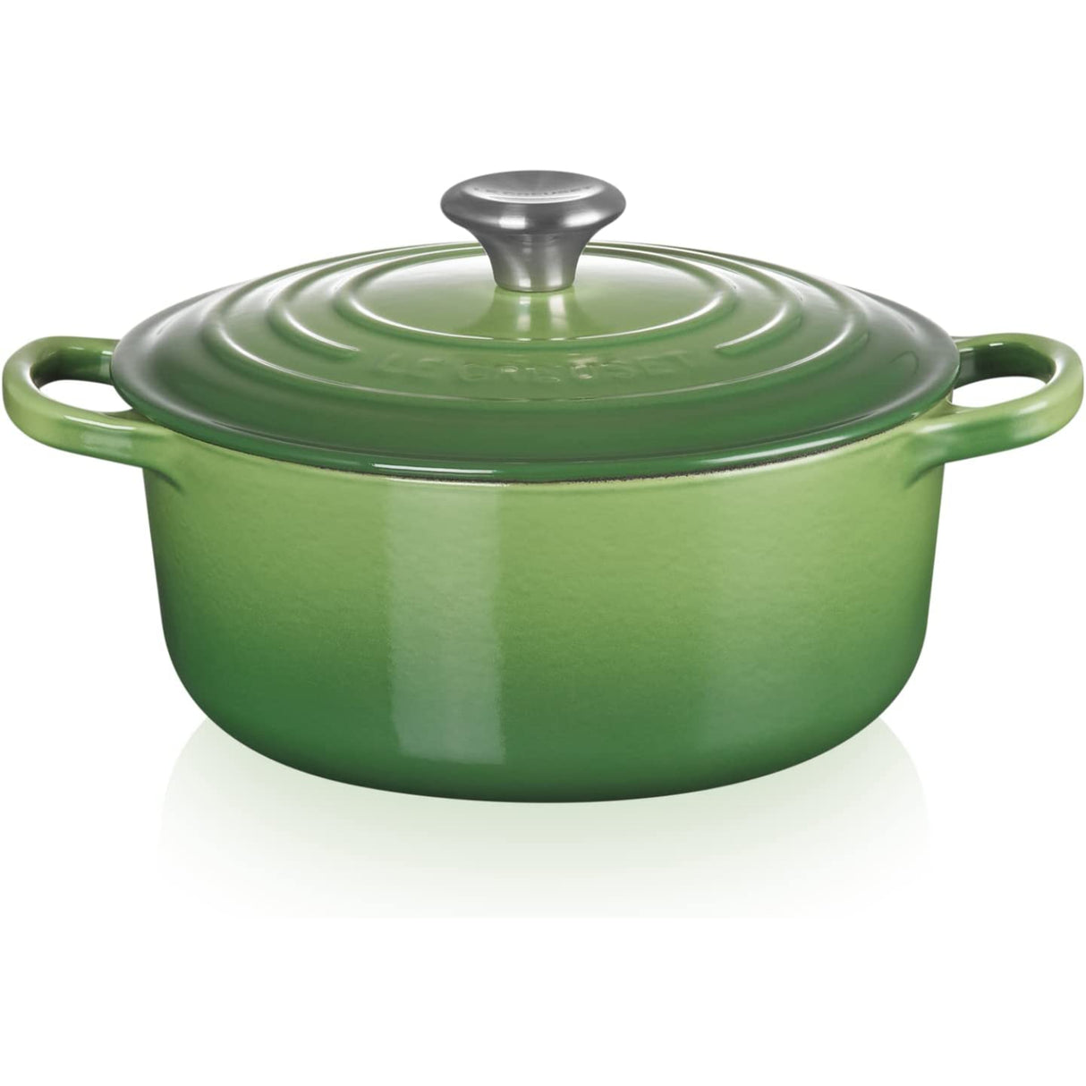 LE CREUSET Cocotte Rotonda Evolution 20cm Verde Bamboo Ghisa Vetrificata