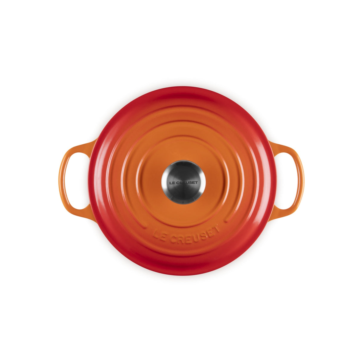 LE CREUSET Cocotte Rotonda Evolution 24cm Arancio Ghisa Vetrificata