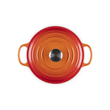 LE CREUSET Cocotte Rotonda Evolution 24cm Arancio Ghisa Vetrificata