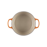 LE CREUSET Cocotte Rotonda Evolution 24cm Arancio Ghisa Vetrificata
