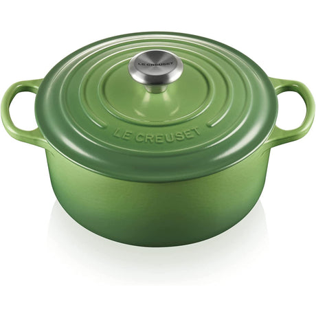 LE CREUSET Cocotte Rotonda Evolution 24cm Verde Bamboo Ghisa Vetrificata
