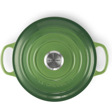 LE CREUSET Cocotte Rotonda Evolution 24cm Verde Bamboo Ghisa Vetrificata