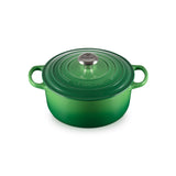 LE CREUSET Cocotte Rotonda Evolution 24cm Verde Bamboo Ghisa Vetrificata