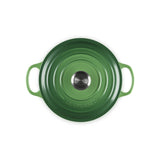 LE CREUSET Cocotte Rotonda Evolution 24cm Verde Bamboo Ghisa Vetrificata