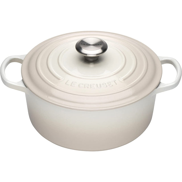 LE CREUSET Cocotte Rotonda Evolution 24cm Meringa Ghisa Vetrificata