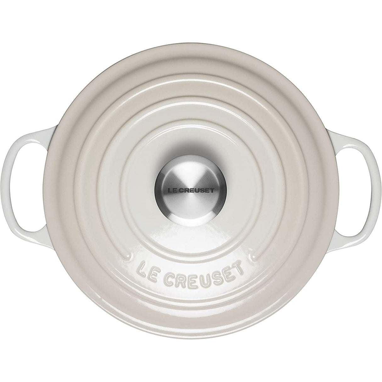 LE CREUSET Cocotte Rotonda Evolution 24cm Meringa Ghisa Vetrificata