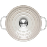 LE CREUSET Cocotte Rotonda Evolution 24cm Meringa Ghisa Vetrificata