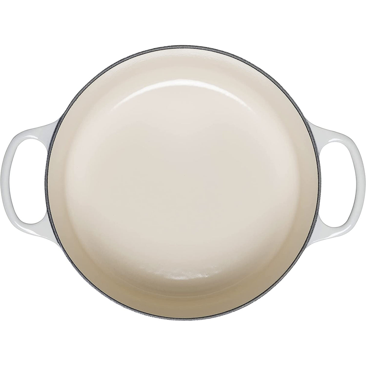 LE CREUSET Cocotte Rotonda Evolution 24cm Meringa Ghisa Vetrificata