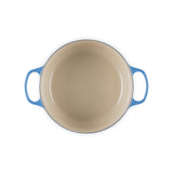LE CREUSET Cocotte Rotonda Evolution 26cm Azure Blu Ghisa Vetrificata