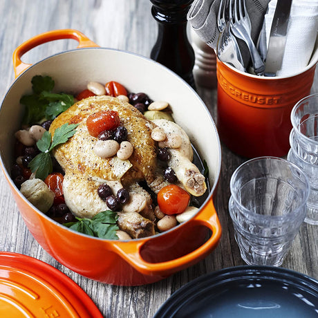 LE CREUSET Cocotte Ovale Evolution 29cm Arancio Ghisa Vetrificata