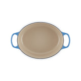 LE CREUSET Cocotte Ovale Evolution 29cm Azure Blu Ghisa Vetrificata