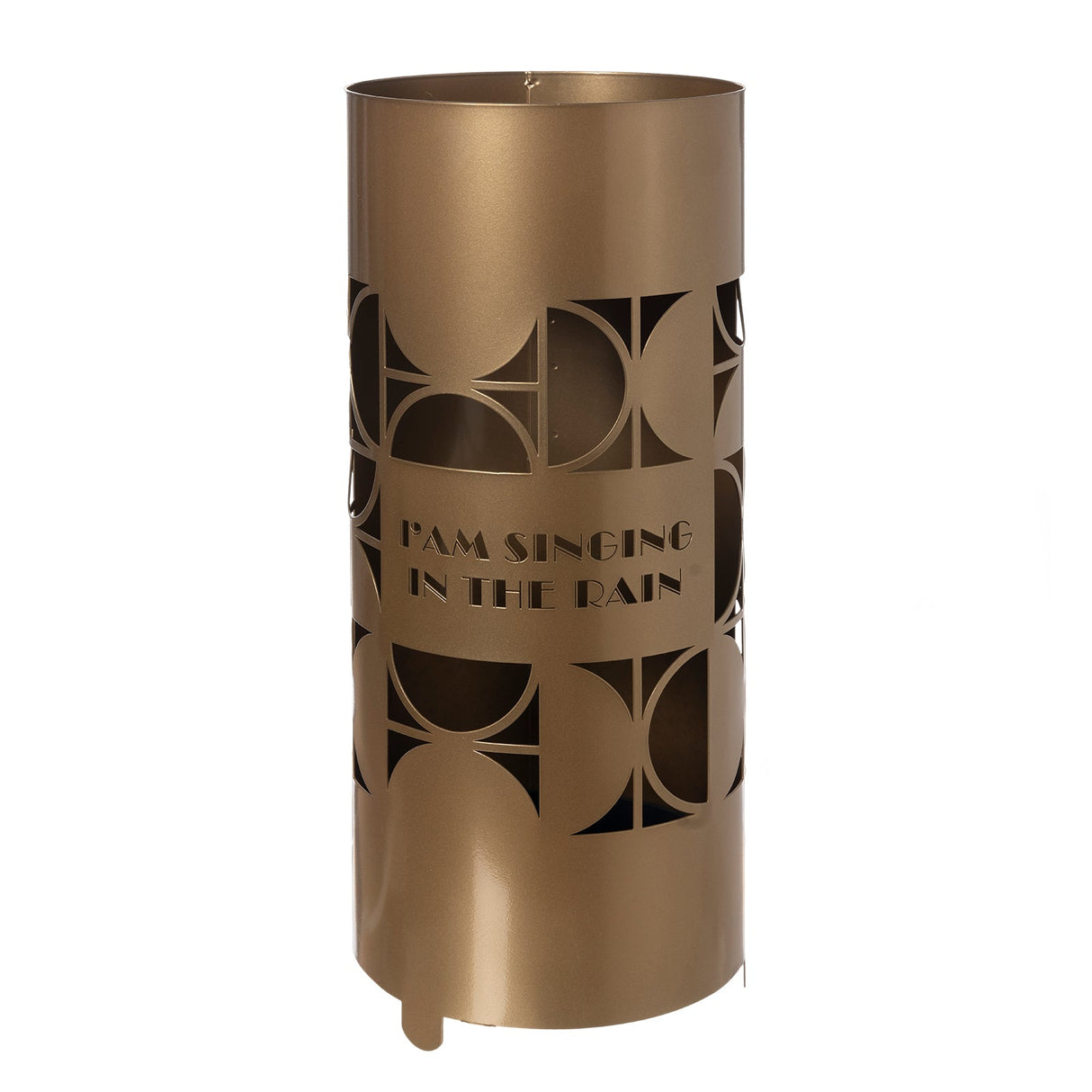 ARTI & MESTIERI Portaombrelli Moderno Singing In The Rain Oro Laccato