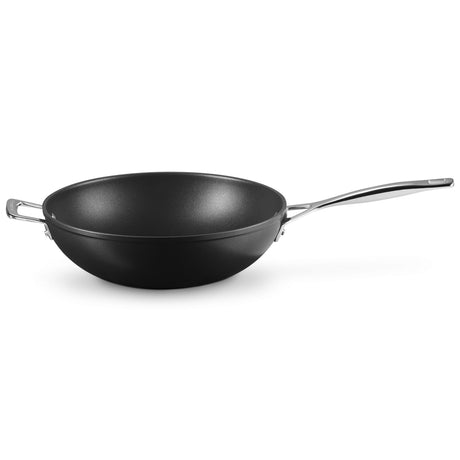 Wok antiaderente Le Creuset in alluminio 30 cm con manico in acciaio
