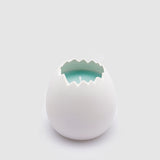 EDG Enzo De Gasperi Scented Candle Egg 12x8cm Light Blue Ceramic Easter Decoration Cotton