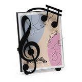 ARTI & MESTIERI Portafoto da Tavolo di Design Musica Nero