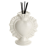 MONTEMAGGI Ex Voto Bianco Profumatore con Stecchini per Essenze 15cm Ceramica