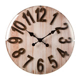 MONTEMAGGI Orologio Da Parete Vetro Lenticolare Base Listoni 40cm