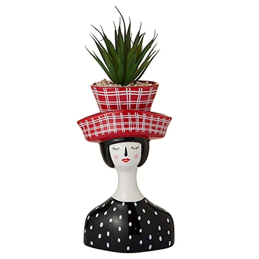 MONTEMAGGI Pop Girl Cachepot Plant Holder Vase 13x31cm Ceramic