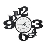 ARTI & MESTIERI Orologio da Parete di Design a Chiasmo King Nero E Bianco