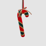 EDG Enzo De Gasperi Addobbo Decorazione Natalizia Bastoncino di Zucchero 18cm Tessuto