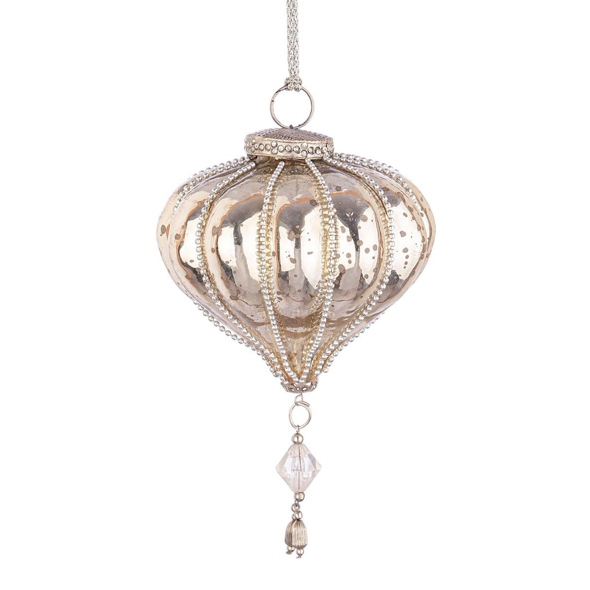 BIZZOTTO Pendaglio Sfera in Vetro per Albero di Natale 9,5cm Valiant Oro