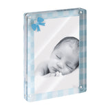 MASCAGNI CASA Portafoto Cornice in Acrilico per Bimbo 13x18cm Azzurro