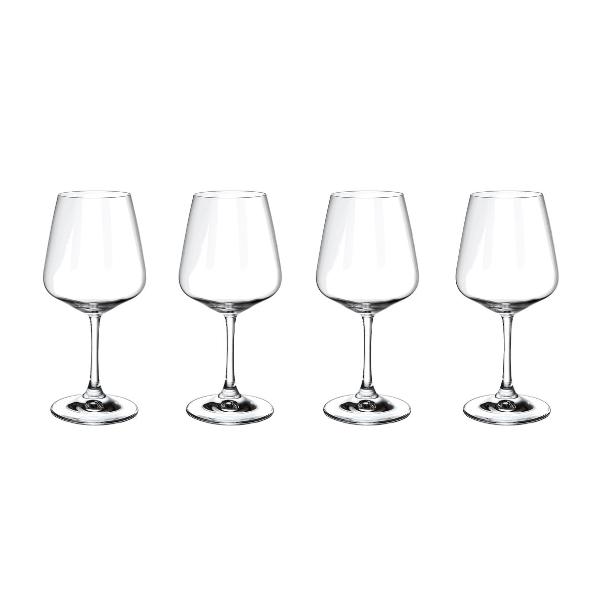 VILLEROY &amp; BOCH Ovid Glass Goblet Red Wine Glass Set 4 Pieces 590ml Crystal